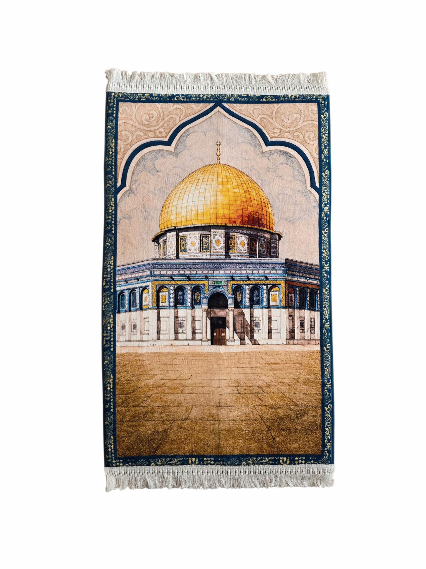 QISSAH Al Aqsa 3D Padded Premium Prayer Mat