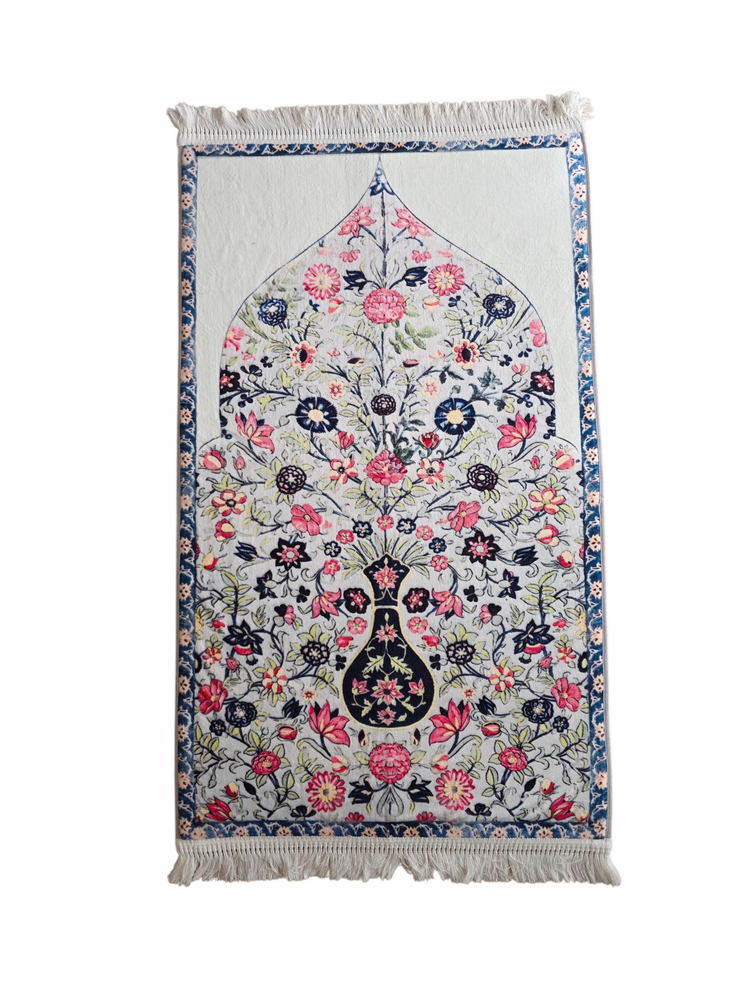 QISSAH Spring Flowers 3D Padded Premium Prayer Mat