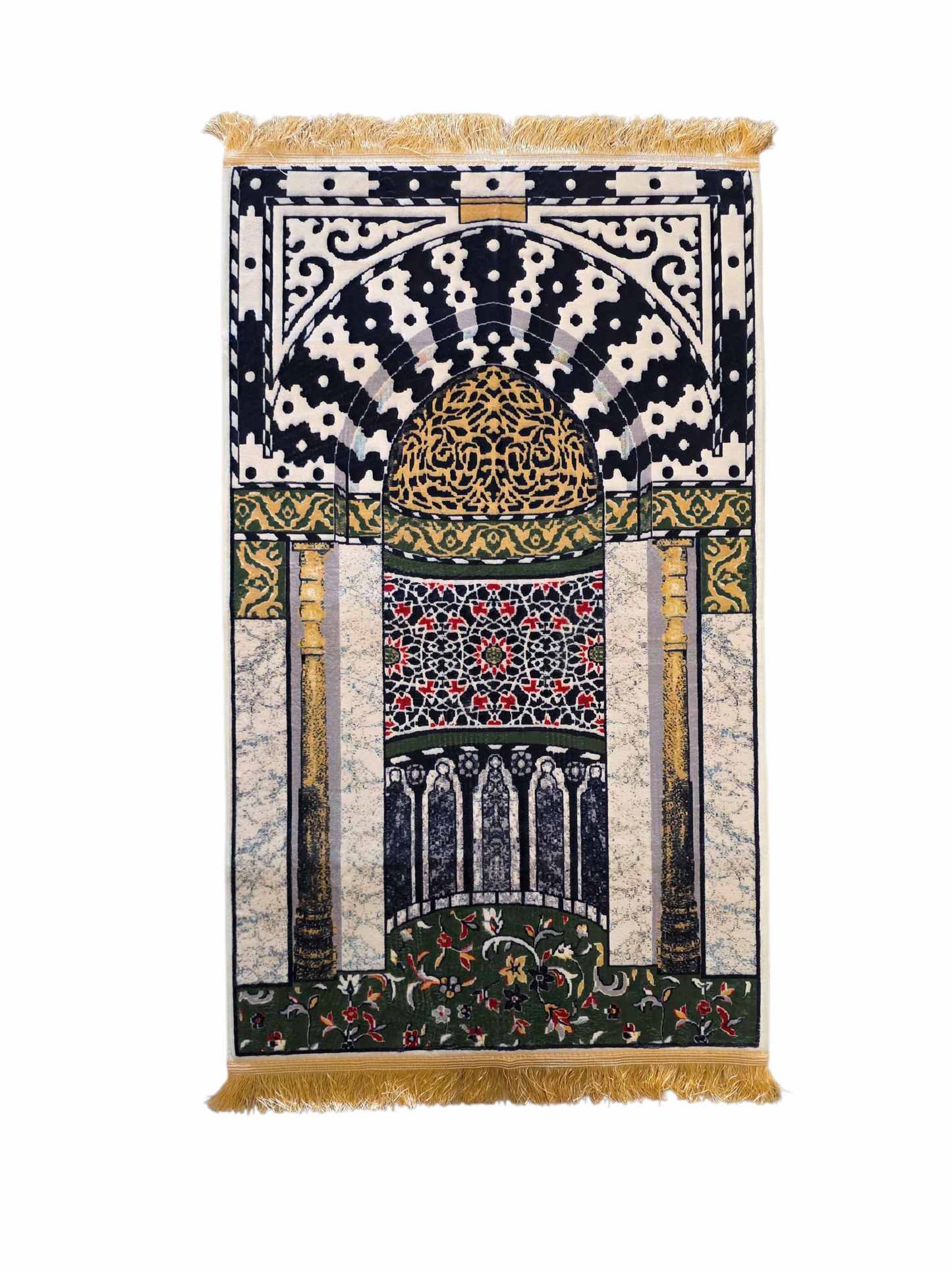 QISSAH Rawdah 3D Padded - Madina Premium Prayer Mat