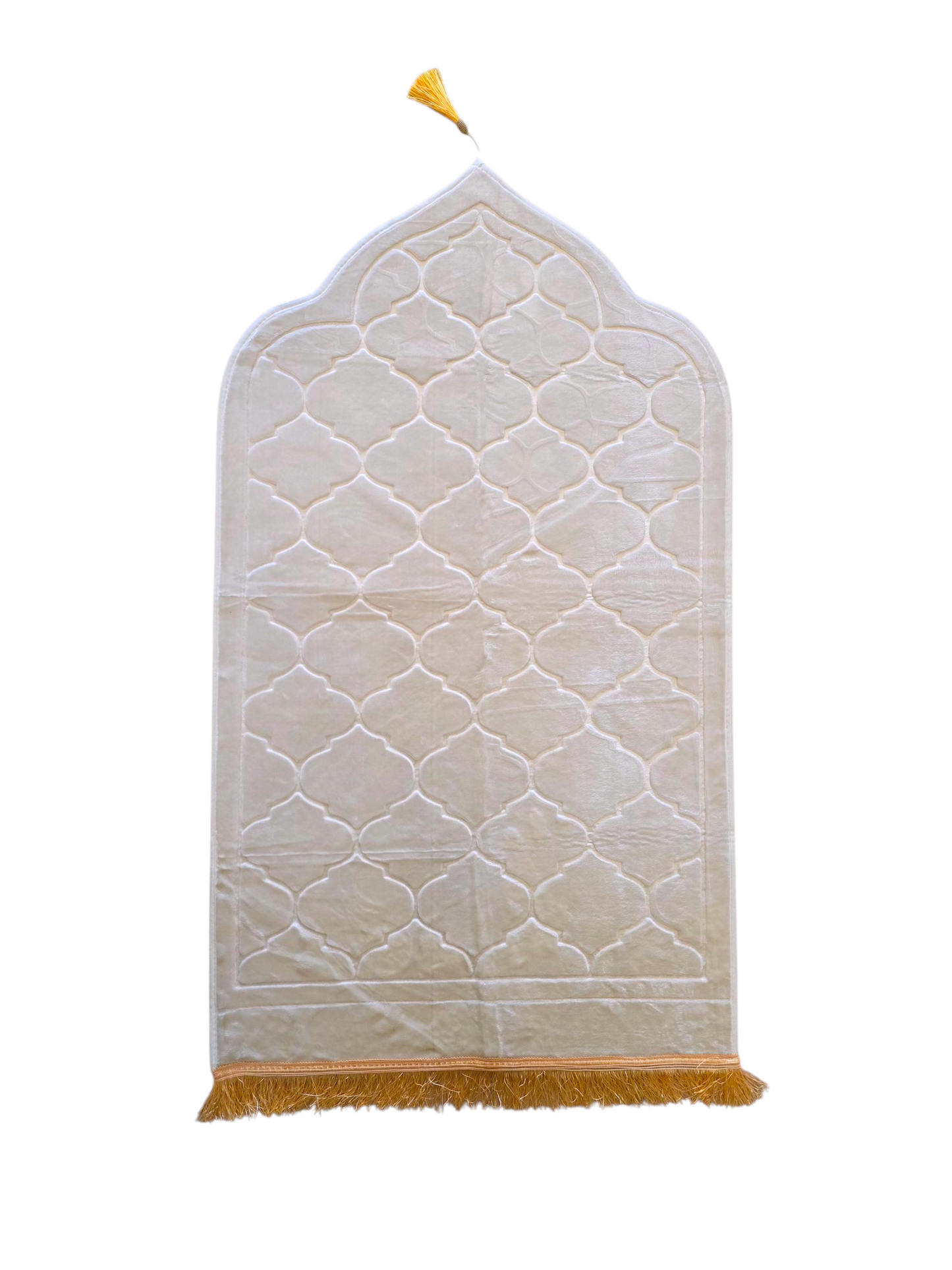 Light Pink Velvet Personalized Prayer Mat