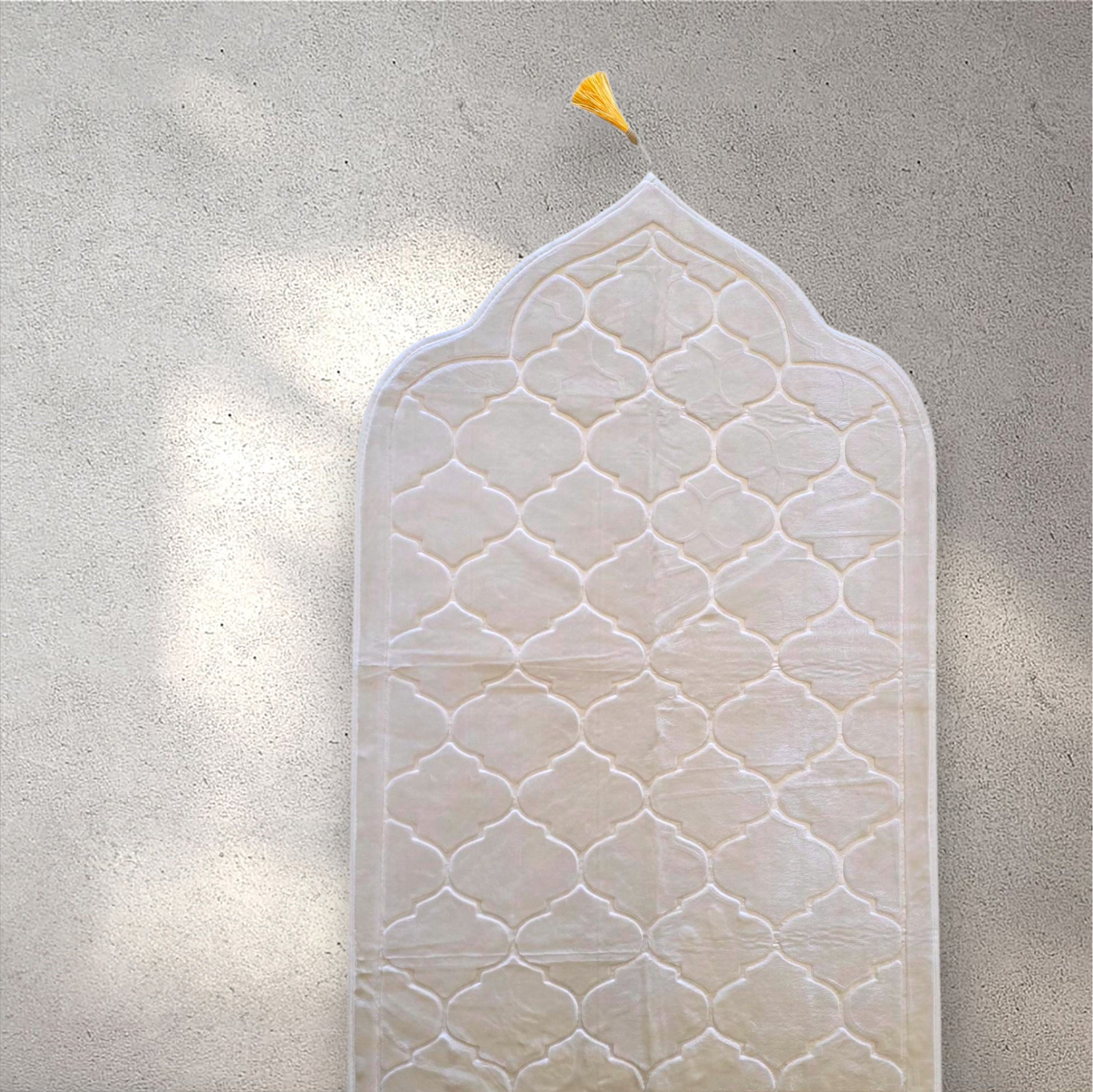 Light Pink Velvet Personalized Prayer Mat