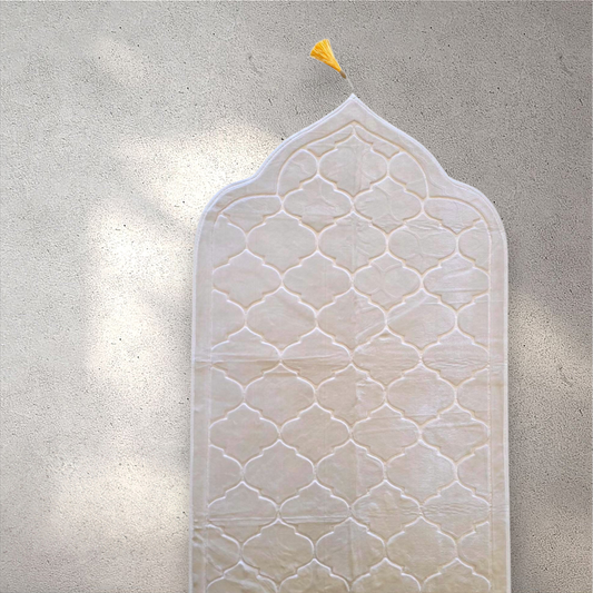 Light Pink Velvet Premium Prayer Mat