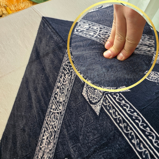 QISSAH Ruken Al ka'abah 3D Padded Premium Prayer Mat