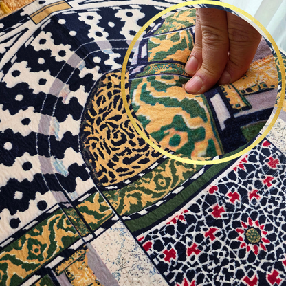 QISSAH Rawdah 3D Padded - Madina Premium Prayer Mat