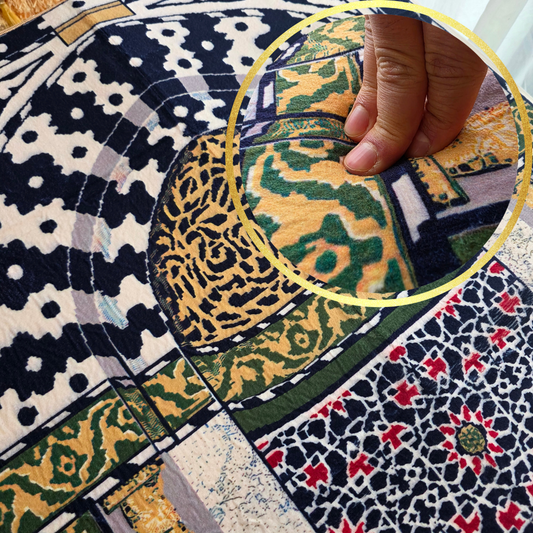 QISSAH Rawdah 3D Padded - Madina Premium Prayer Mat