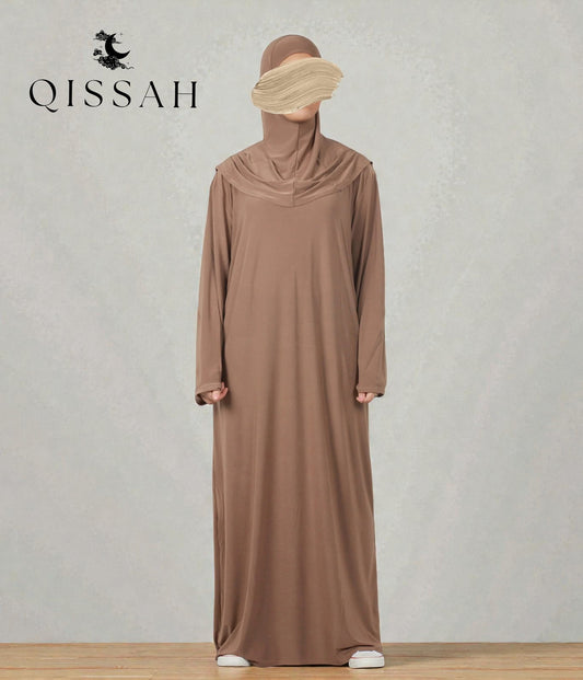 QISSAH Prayer wear one piece - Taupe