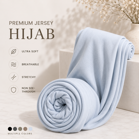 QISSAH Premium Airy Jersey – Light SkyBlue