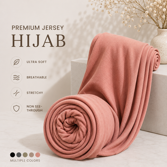 QISSAH Premium Airy Jersey – Mauve Taupe