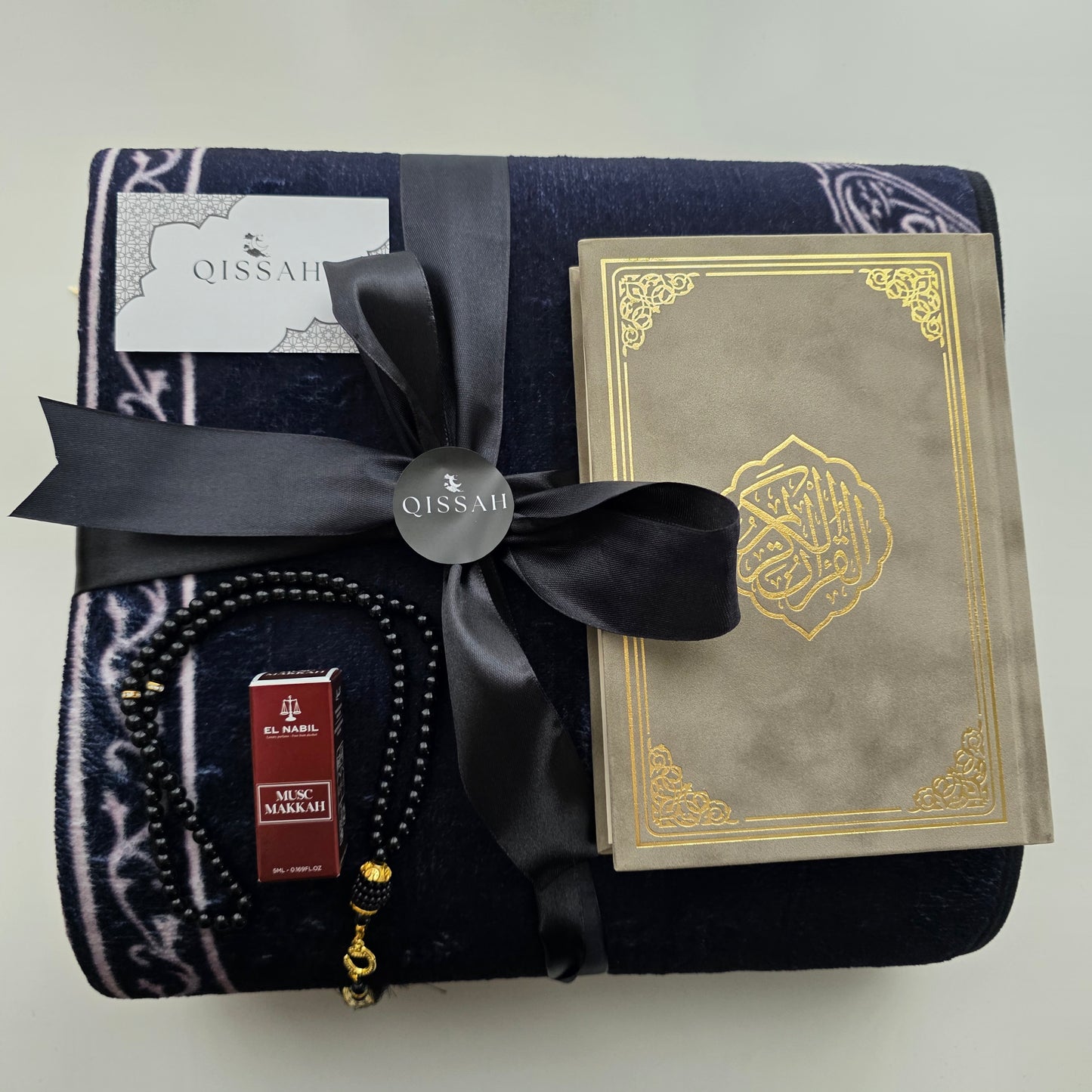 QISSAH Ruken Al ka'abah 3D Padded Premium Prayer Mat
